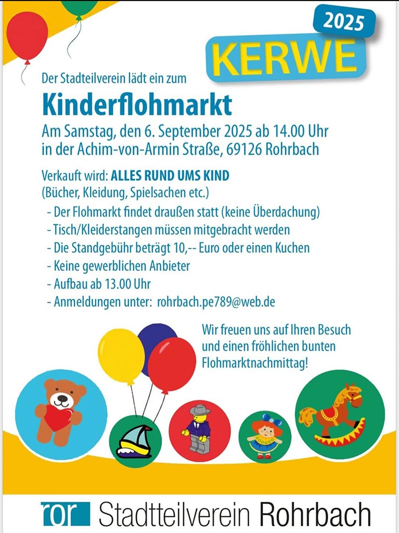 Plakat Kerweflohmarkt