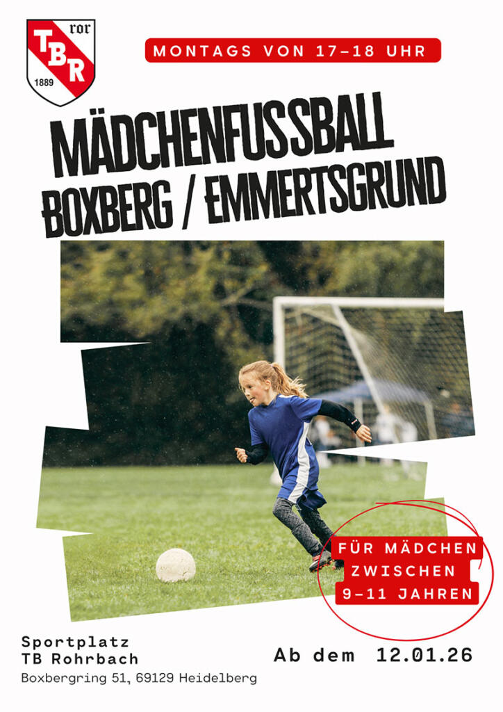 Plakat: Werbung für Mädchenfußball