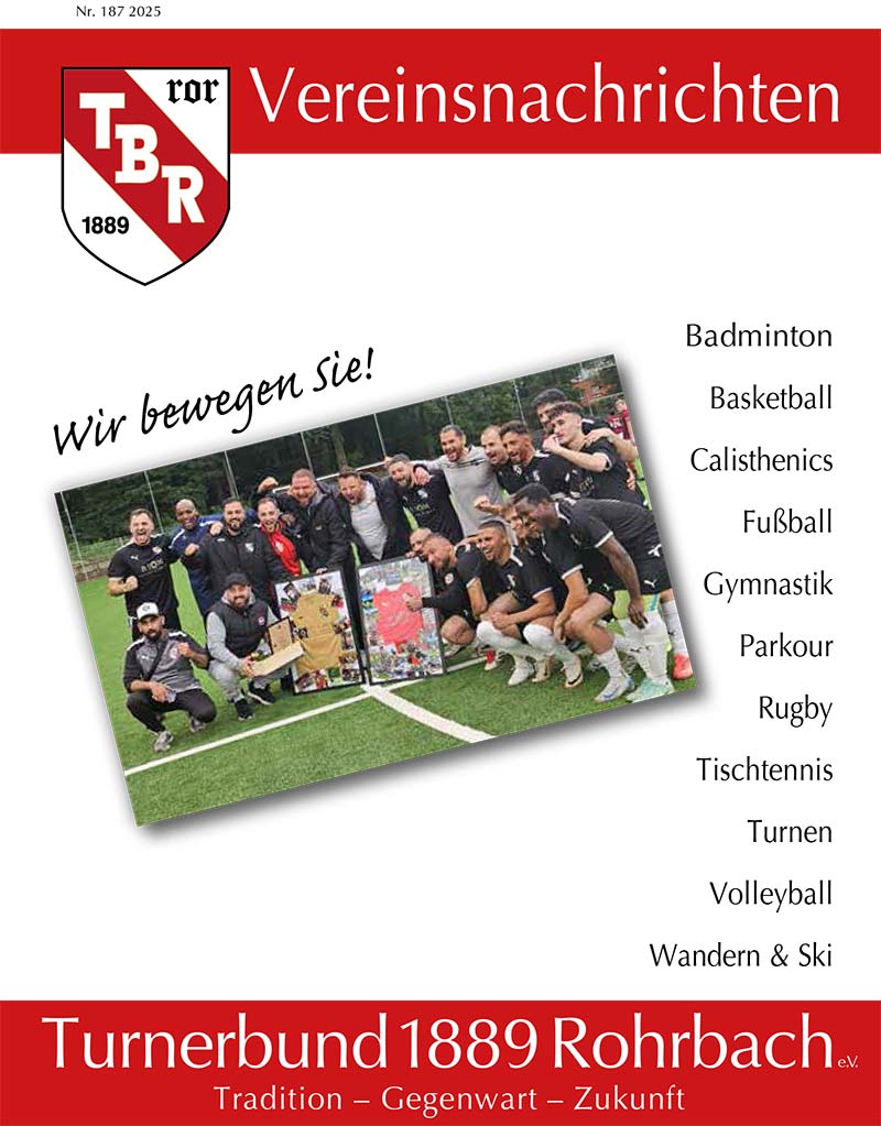 Titelseite Vereinsheft Nr. 187