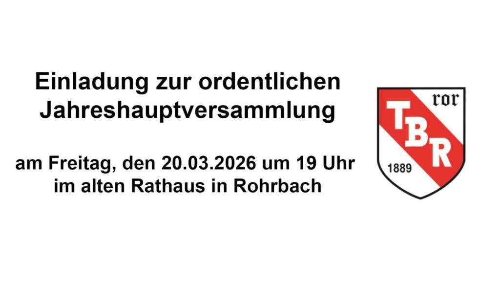 Titel: Jahrshauptversammlung