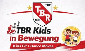 Banner mit TBR Logo, Text und Kinderlogo