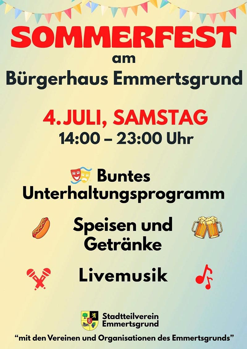 Plakat des Sommerfestes
