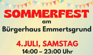 Titel: Sommerfest am Bürgerhaus Emmertsgund, Datum und Zeit