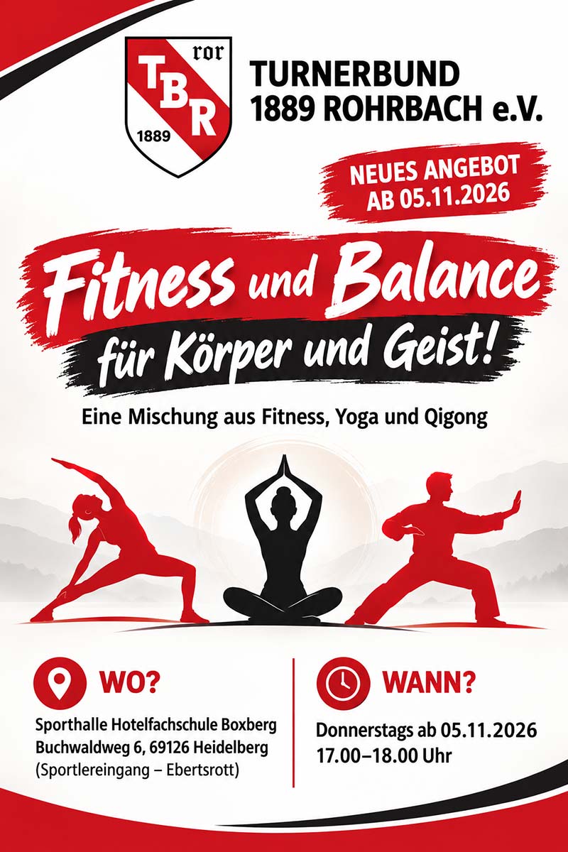 Flyer für Angebot Fitness und Balance